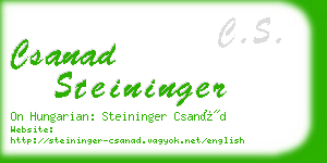 csanad steininger business card